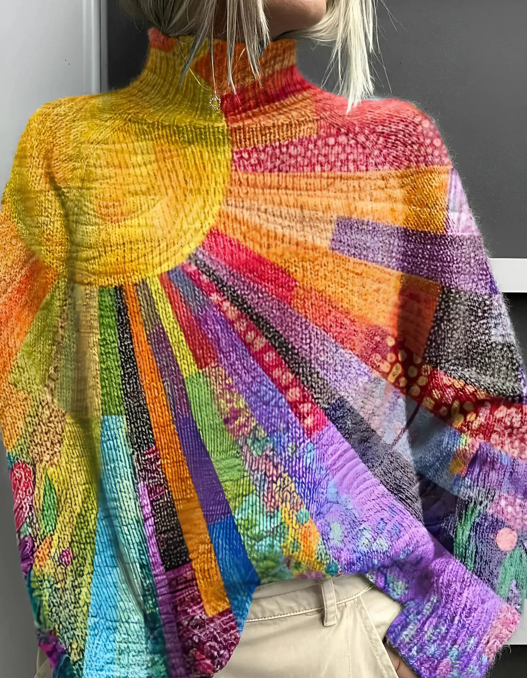 Lily | Colourful Turtleneck