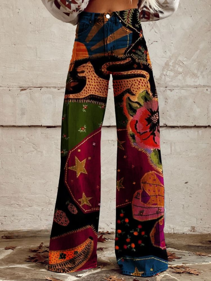 Olivia | Colourful Retro Trousers