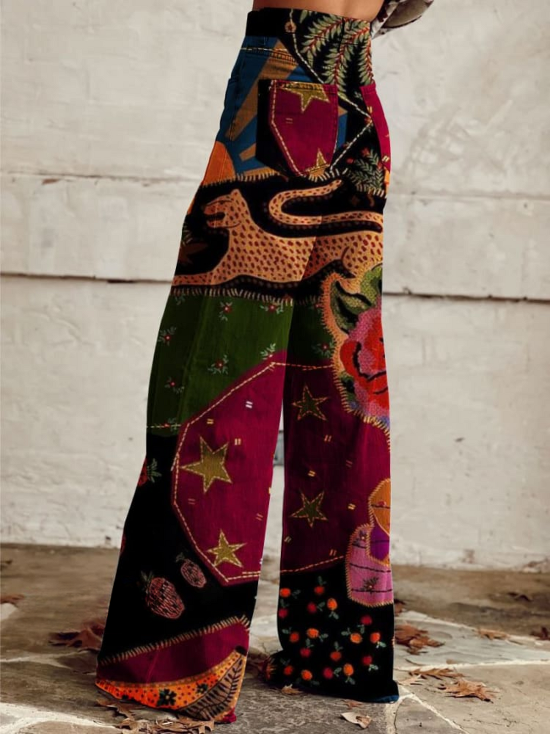 Olivia | Colourful Retro Trousers