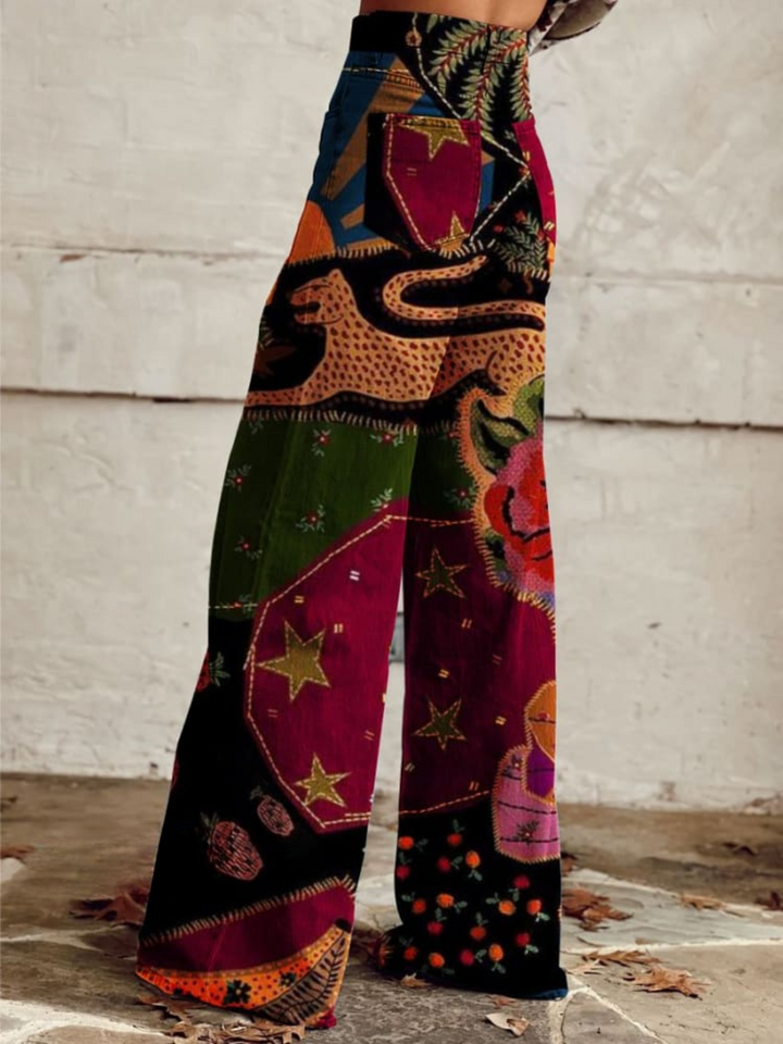Olivia | Colourful Retro Trousers