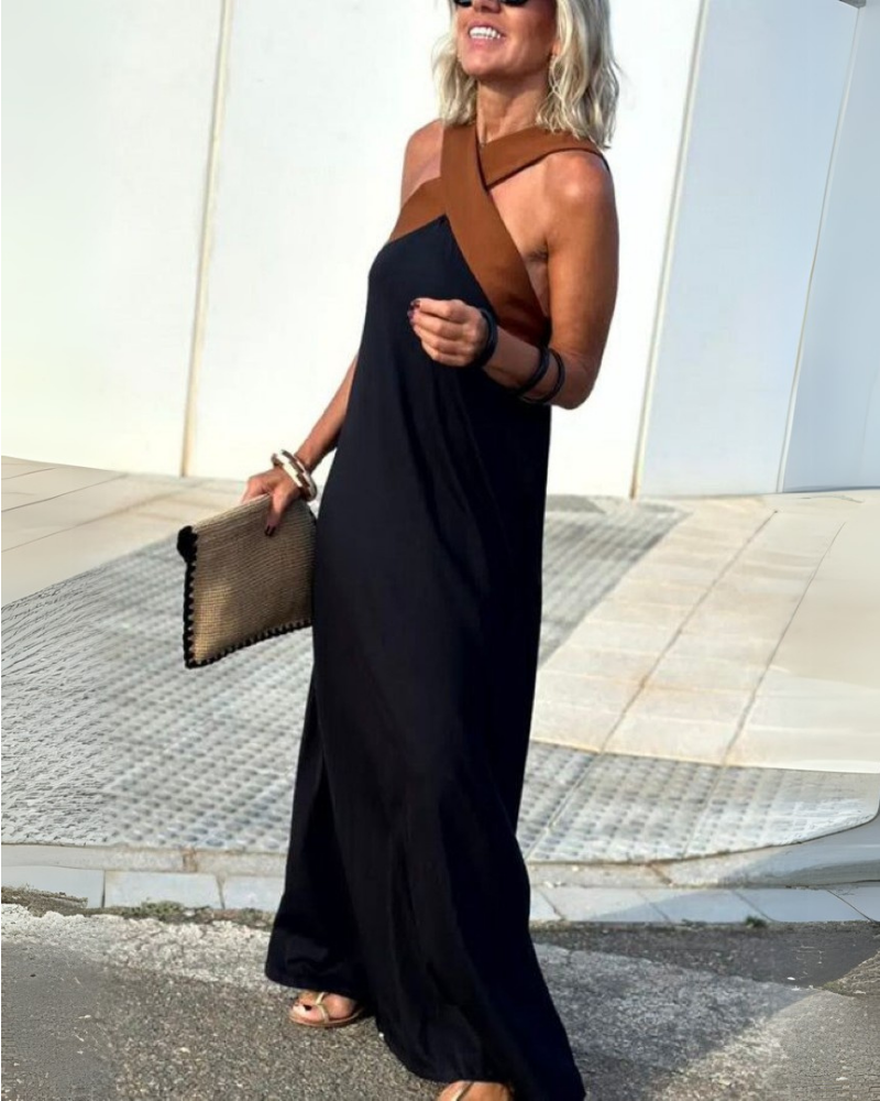Sienna | Κομψό φόρεμα με τιράντες χωρίς πλάτη 
