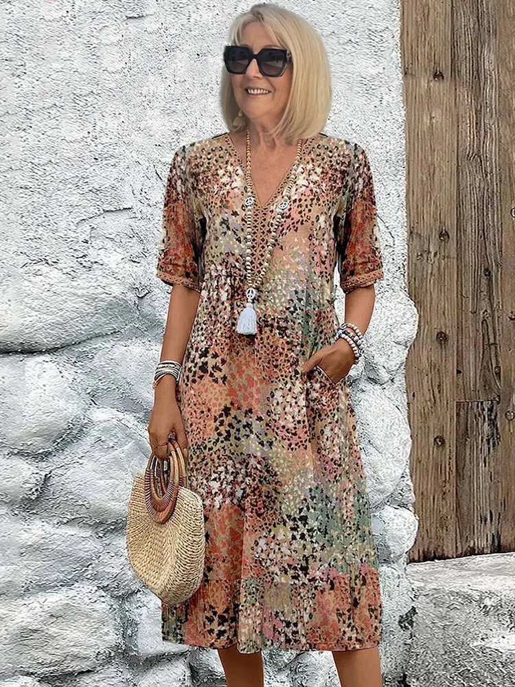 Samantha | Floral Midi Dress