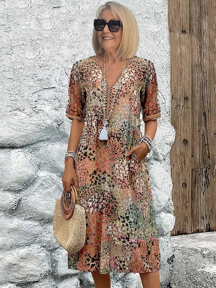 Samantha | Floral Midi Dress