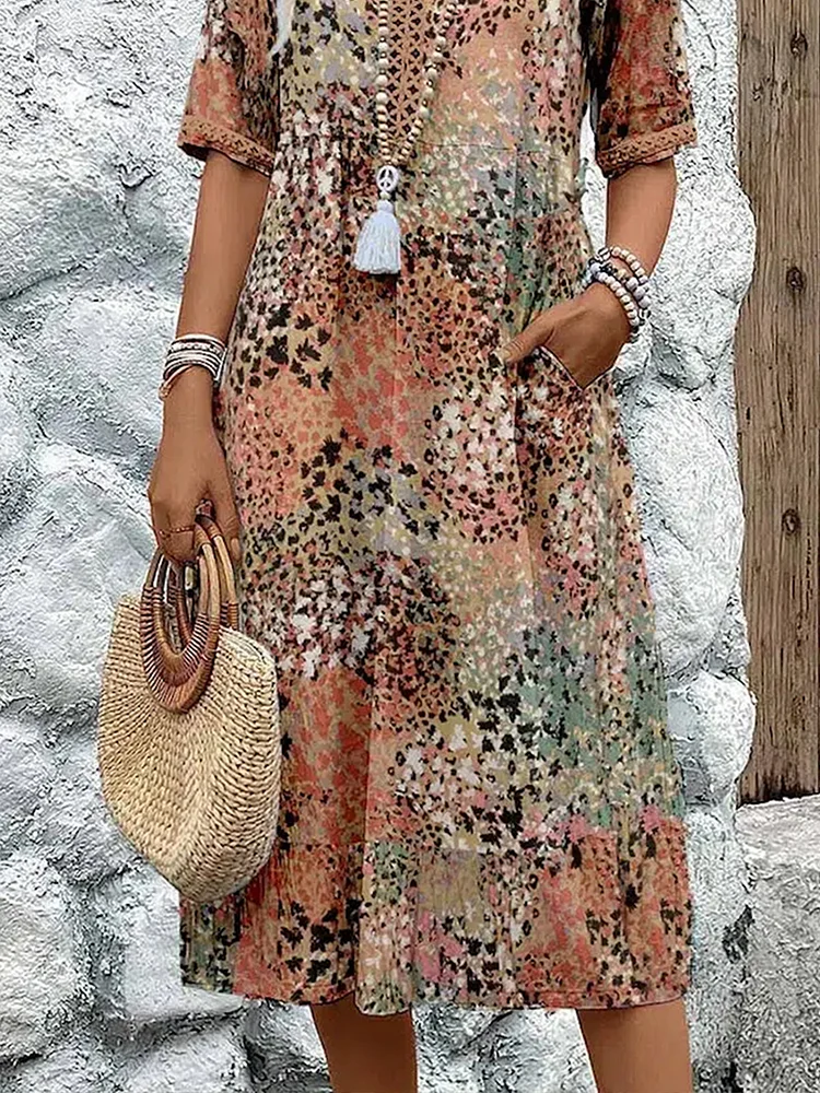 Samantha | Floral Midi Dress