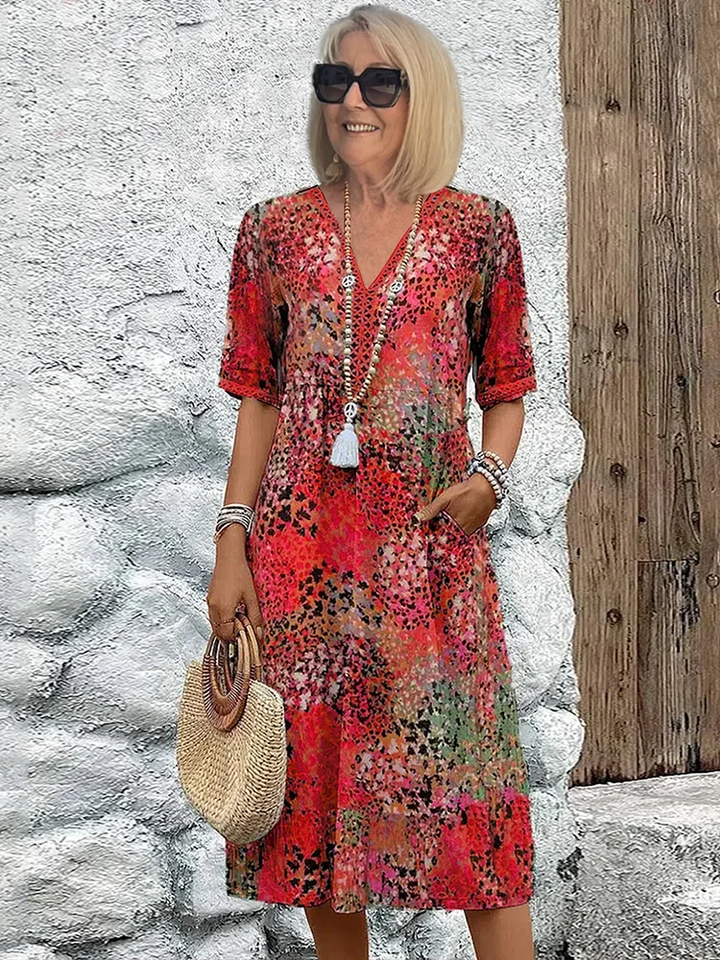 Samantha | Floral Midi Dress