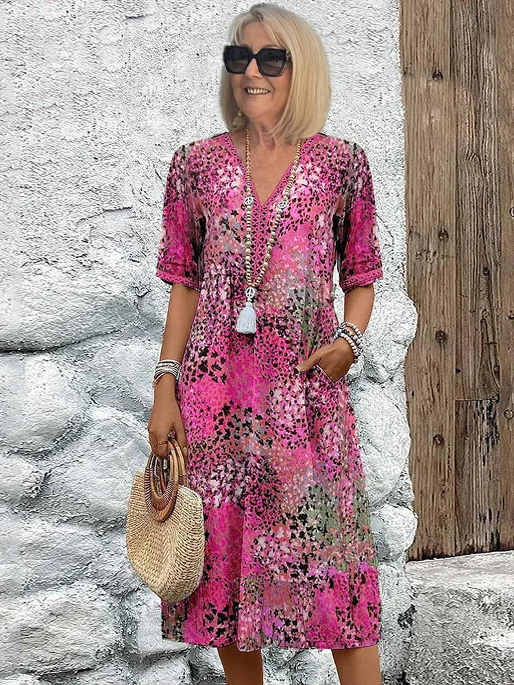 Samantha | Floral Midi Dress