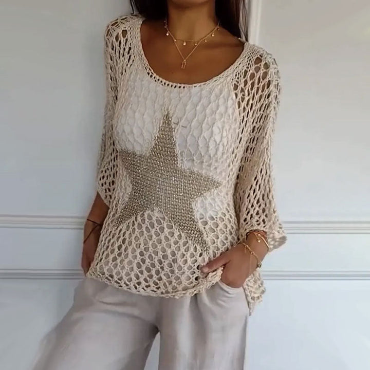 Jiah | Starry Knit Top